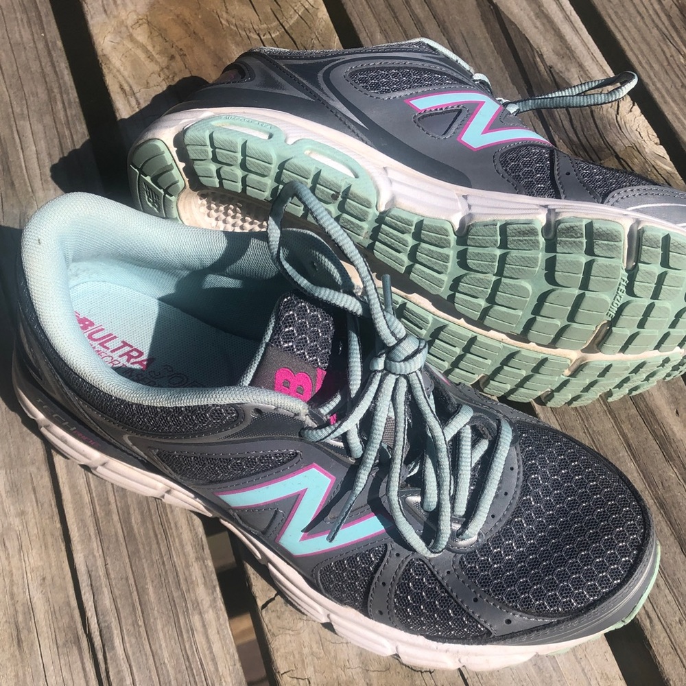 New Balance sneakers.